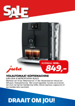 Jura koffiemachine ENA 8 Metropolitan Black