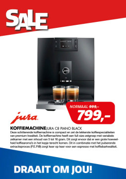 Jura koffiemachine C8 Piano Black