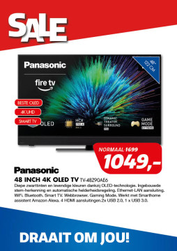 Panasonic 48 inch 4K OLED TV TV-48Z90AE6