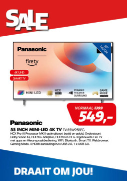 Panasonic 55 INCH Mini-LED 4K TV TV-55W95BEG