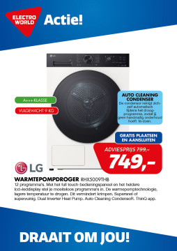 LG Warmtepompdroger RHX5009THB