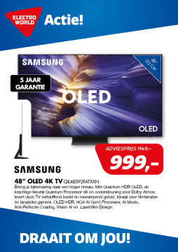 SAMSUNG 48” OLED 4K TV QE48S92FATXXN