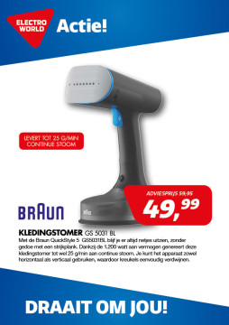 Braun kledingstomer GS 5031 BL