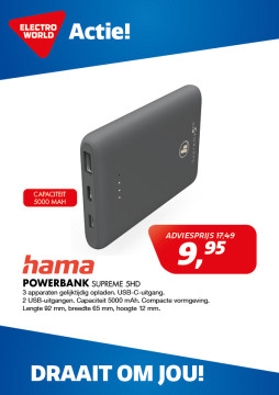 Hama Powerbank Supreme 5H
