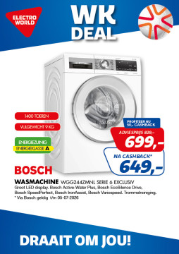 Bosch wasmachine WGG244ZMNL Serie 6 EXCLUSIV