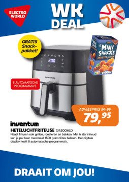 Inventum Heteluchtfriteuse GF500HLD
