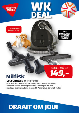 Nilfisk STOFZUIGER One Pet Care