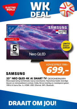 Samsung 55 inch Neo QLED 4K AI Smart TV QE55QN83FAUXXN
