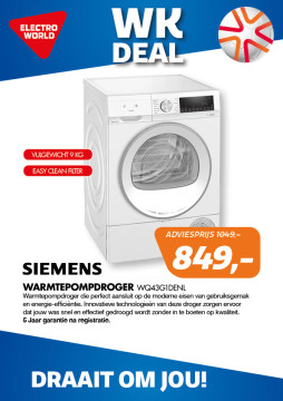 Siemens Warmtepompdroger WQ43G1DENL