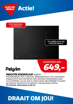 Pelgrim INDUCTIE-KOOKPLAAT IK4072F