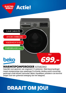 Beko warmtepompdroger B3T6823M2