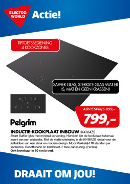 Pelgrim INDUCTIE-KOOKPLAAT INBOUW IK4164ZS