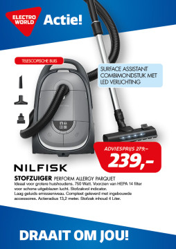 Nilfisk STOFZUIGER Perform Allergy Parquet