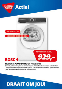 Bosch Warmtepompdroger WQG235D9NL