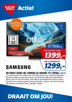 samsung 48 inch OLED 4K Vision AI Smart TV (2026) 48s93h