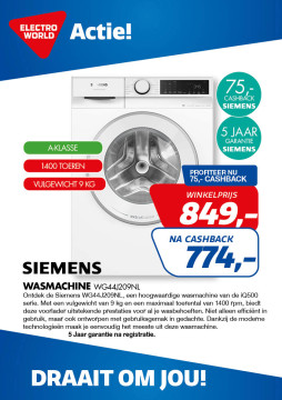 Siemens WASMACHINE WG44J209NL