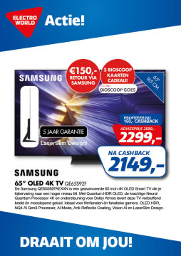 Samsung 65 inch OLED 4K TV QE65S92F