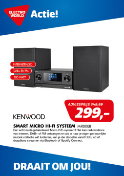 Kenwood Smart Micro Hi-Fi Systeem  M-9500Sb