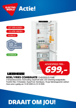 Liebherr Koel/vries combinatie CND5203-22 PUR