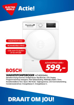 Bosch Warmtepompdroger WTH8300MNL