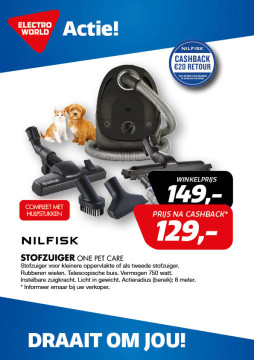 Nilfisk STOFZUIGER One Pet Care