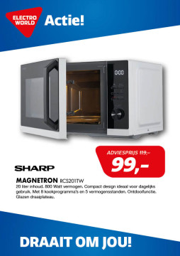 Sharp magnetron RCS201TW