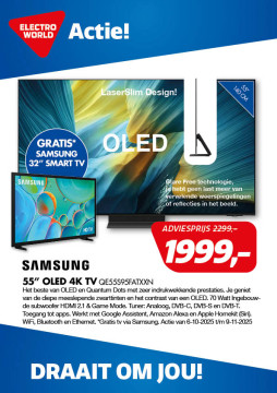 SAMSUNG 55 inch OLED 4K TV QE55S95FATXXN